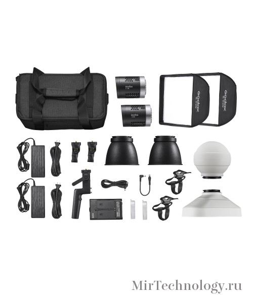 Комплект светодиодных осветителей Godox ML30-K2 Kit для видеосъемки