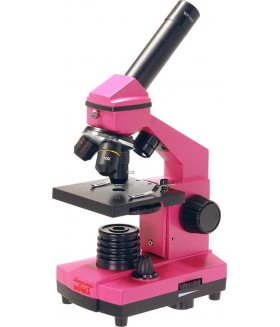  Микроскоп школьный Эврика 40х-400х в кейсе (фуксия)