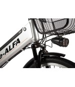 Велогибрид Eltreco e-ALFA L Серый