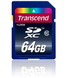 Карта памяти Transcend SDXC 64Gb Class10  TS64GSDXC10