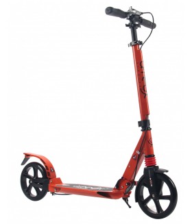 Самокат для взрослых ATEOX PRIME с большими колесами и ручным тормозом (оранжевый)