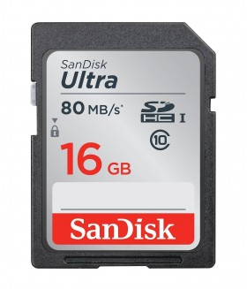 Карта памяти SanDisk Ultra SDXC Class 10 UHS-I 80MB/s 16GB